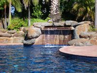 Resort Pool Waterfall - Yarrawonga Lakeside Apartments