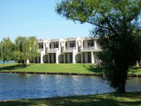 View of Apartments from Lake - Yarrawonga Lakeside Apartments